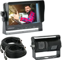 7" Rückfahrkamera Set ADVANCED |  Multiscreen-Monitor mit Doppellinsenkamera 90°,120° Blickwinkel Transporter, Wohnmobil & LKW RVS-24561