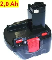 Original Bosch Akku 12 V  - 2607335273/  2607335274 Neu bestückt m. 2,0 Ah NiMh.