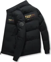 ASKSA Herren Winterjacke Steppjacke Warm Leichte Jacke Gelb Buchstaben uebergangsjacke, Schwarz, 4XL