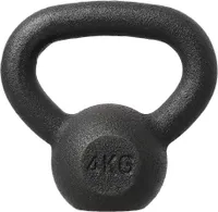 Kettlebell 4kg činka pro silový trénink, cvičební závaží s ergonomickou rukojetí, kettlebell pro svalový trénink