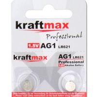 Kraftmax 2er Pack Knopfzelle Typ 364 ( AG1 / LR621 / LR60 ) Hochleistungs- Batterie / 1,5V  Uhrenbatterie für professionelle Anwendungen - Neuste Generation