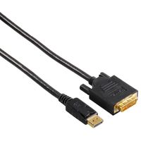 Hama Adapterkabel DisplayPort Stecker - DVI Stecker, 1,80 m