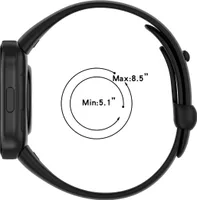 Silikon Uhrenarmband Beige mit farbigem Verschluss in Lila für Xiaomi Redmi Watch 3 Ersatz Armband Smart Uhr