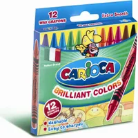 Carioca Wachsmalstifte Ø 8mm - 12er Etui - Wachsmaler für Kinder auswaschbar