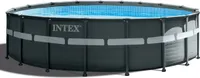 INTEX 26330GN Ultra XTR FramePool-Set inkl Sandfilter RCD Pumpe, Sicherheitsleiter, Bodenplane, Abdeckplane, 549x132cm