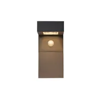 Star Trading Solarwandlaterne Vici, Wandleuchte, Schwarz, LED, Dämmerungssensor, Bewegungssensor, Warmweiß, Außenbereich, 20 cm