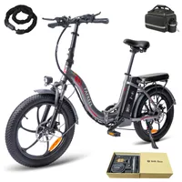 E-bike klapprad Rostfreie Aluminiumlegierung Pannensichere Reifen bis zu 100 -130 km Wasserdicht IPX5 20 zoll 7 Gang, Grau