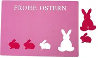 2 x Tischset Tischdeko Frohe Ostern Platzdeckchen
