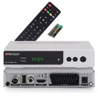 OPTICUM AX HD C100s - Kabel - DVB-C - 4:3,16:9 - AVI,AVS,H.265,MKV,MP4,MPEG1,MPEG2,MPEG4,MPG,TS,VP8 - AAC,AC3,MP1,MP3,WMA - BMP,JPG