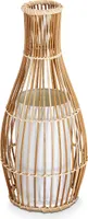 Archi »Archi« Tischlampe Vintage aus Bambus/Stoff in Natur/Weiß