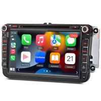 Carplay 8" Android 12 Autoradio GPS Navi CD DVD SWC RDS DAB+ WiFi BT Für VW Skoda Seat 2+32G