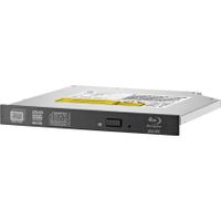 HP Slim-BDXL-Blu-Ray-Brenner, 9,5 mm, Schwarz, Senkrecht/Horizontal, Desktop, Blu-Ray RW, SATA, BD, CD, DVD