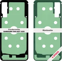 5x Samsung Galaxy A50 A505F Akkudeckel Klebefolie Kleber Backcover Rahmen Dichtung Glue