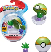 Pokemon Clip N Go Set Myrapla & Nestball