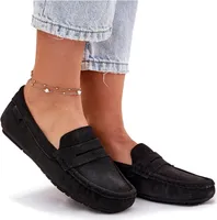 Zamszowe Mokasyny Damskie Big Star RR274948 Czarne 38