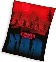 Stranger Things Fleece Plaid 150 x 200 cm (rot/blau)