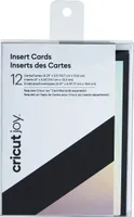 Cricut Black Holo Karten Einlegen 12 Einheiten Mehrfarbig  Mehrfarbig One Size