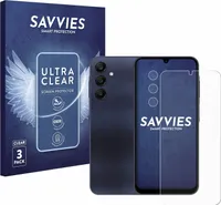 6x Für Samsung Galaxy A25 5G (Display+Kamera) Schutzfolie Savvies Displayschutz Display Schutz Folie Klar Transparent