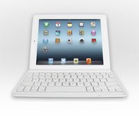Logitech Ultrathin Keyboard Cover, Weiß, Mini, iPad 2, iPad 3, QWERTZ, Deutsch, Bluetooth