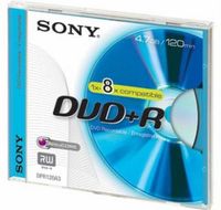 Sony Dvd+r 4.7GB DPR120VD DVD+R, 4,7 GB, 120 min