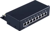S/CONN maksymalna łączność Patchfeld-cat 6 Patchpanel, 8 portów (75059)