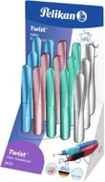 Pelikan 606387, Gemischte Farben, Kartuschenfüllsystem, Blau, Stahl, Medium, Beidhändig
