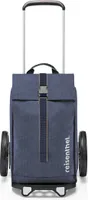 reisenthel citycruiser, Einkaufstrolley mit Tasche, Herringbone Dark Blue, 40 L, MJ4113