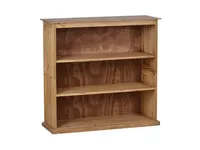 MiaMöbel Bücherregal Mexico Möbel 100x95x35 cm Landhausstil Massivholz Pinie Honig