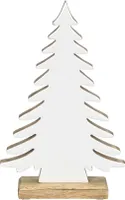 Tanne Holz weiß/natur Weihnachten Holztanne Mangoholz 17x5xH27cm