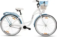 Goetze Style 28 Zoll Damen Citybike, 1-Gang Rücktrittbremse, Tiefeinstieg, Komfortfahrrad mit Korb