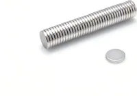 Neodymové magnety válcové 10 x 1,5 mm 50 kusů N38