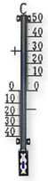 Klassiches 27cm Haus- und Gartenthermometer Metall