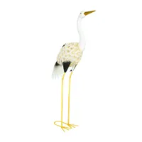 Solar LED Dekovogel Solarleuchte Metall Warmweiß Akku Pfau Flamingo Silberreiher von LIVARNO® Home
