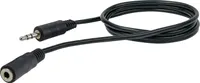 Schwaiger Kopfhörerverlängerung 3,5mm Klinke 1,5m Schwarz