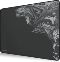 Titanwolf Gaming Mauspad XL, 440 x 350mm Mousepad mit Stoffoberfläche, Gummierte Rückseite, Wolfsmotiv rechts