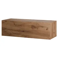 Planetmöbel Flur Möbel Garderobe Hängeschrank 1x 100 cm gold eiche, Wandgarderobe hängend oder stehend