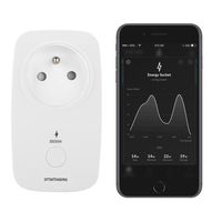 Smartwares Funksteckdose FRANZÖSISCH Smart Home Pro mit Energiemessfunktion Amazon Alexa & App