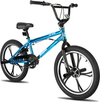 Hiland 20 Zoll 5 Multiple Speichen Kinder BMX Fahrrad für Jungen Mädchen ab 7 8 9 10 Jahre alt, 360 Grad Rotor Freestyle, 4 Pegs Single Speed Kinder
