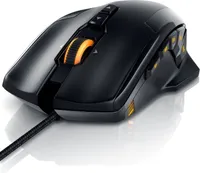 Titanwolf Gaming-Maus kabelgebunden, USB Gaming Laser Mouse mit 10800 dpi, RGB LEDs, Gewichts-Justierung