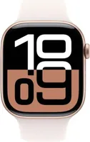 Apple Watch Series 10 GPS 46mm růžově zlaté hliníkové pouzdro se sportovním řemínkem M/L