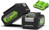 Greenworks Tools GW 24V Starter kit, 2 x 4 Ah battery (2926807) + dual slot charger (2931907) GSK24B4X