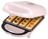 Bestron Waffeleisen für Waffelsticks, Waffelautomat im Retro Design, 460 Watt, Sweet Dreams, Rosa