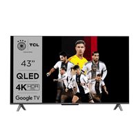 TCL 43QLED770 QLED TV 43 Zoll 108 cm 4K UHD HDR Smart TV Sprachsteuerung EEK: G