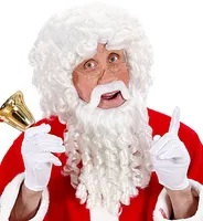 Deluxe Weihnachtsmann-Set (Perücke, Bart & Augenbrauen)
