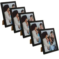 5x Fotorahmen schwarz 18x24