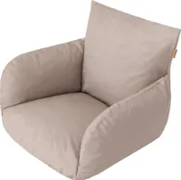 Sitzkissen für Hängesessel, Swing Chair Kissen, Ersatzkissen, Wechselkissen, Auflage für Polyrattan, Rattan Hängeschaukel, Rückenkissen, Beige