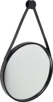 Fragix Triangle Spiegel Rund - Schwarz - Metallrahmen - Ø45cm