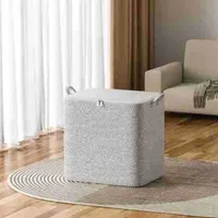 qiangzhipow Kleiderschrank Organizer, 110L Aufbewahrungstasche, Faltbare Aufbewahrungsbox für Kleidung, Schubladen Organizer, Ordnungsbox