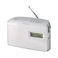 Grundig - Muisc 7000 biely moderný digitálny rádioprijímač/strieborný