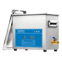 SWAREY 6,5l ultrazvuková čistička ultrazvuková kúpeľ 40000Hz 180W (vykurovací výkon 300W) čistiace zariadenie čistenie zubných náhrad, šperkov, hodiniek, náhrdelníka, okuliarov, priemyselných doplnkov